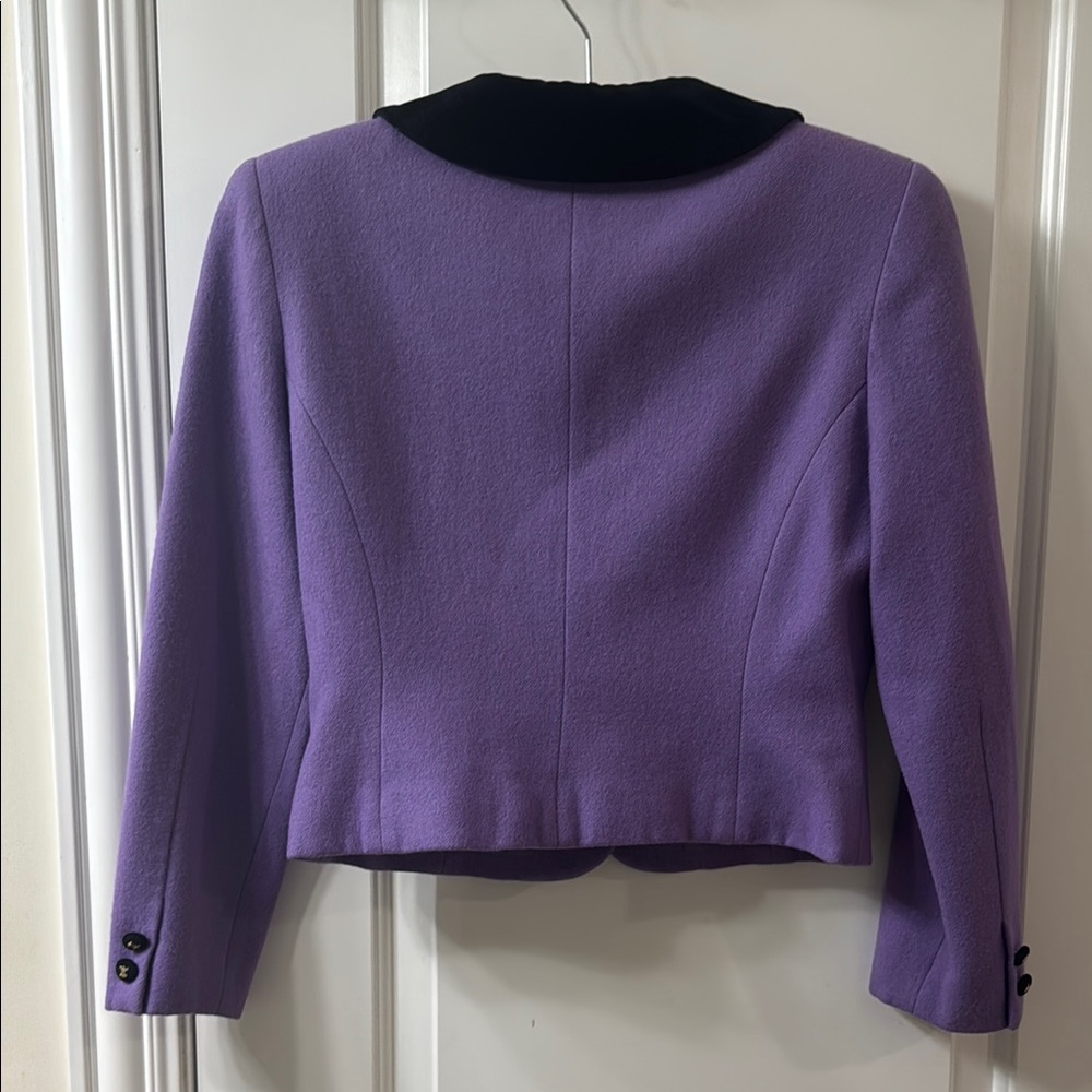 Vintage Women's Two Piece Set Purple Jacket and Skirt Size XS - Picture 3 of 12